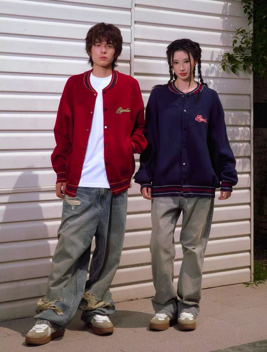 BIPOLAR Mera Outfit Baseball Jersey Sweater