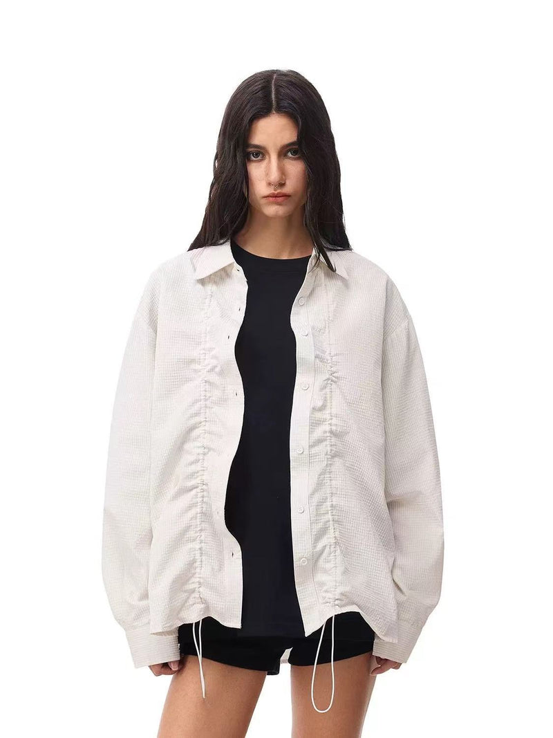 FDR Adjustable Shirring Long-sleeve Shirt