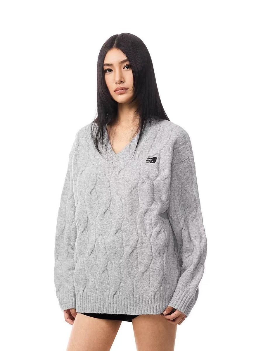 FDR High Street V-neck Twist Sweater