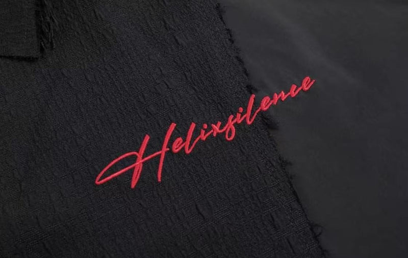 ATRY Frayed Texture Short-sleeved Casual Splicing POLO