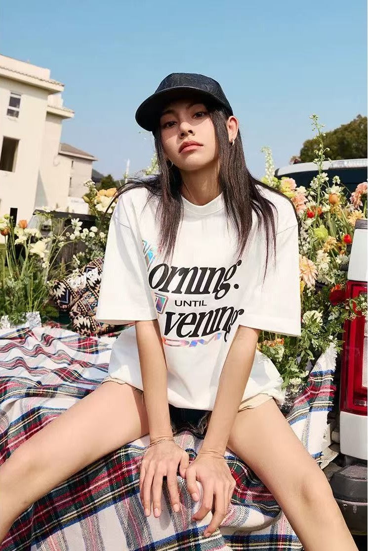 MEDM Laser Sticker Short-sleeved T-shirt