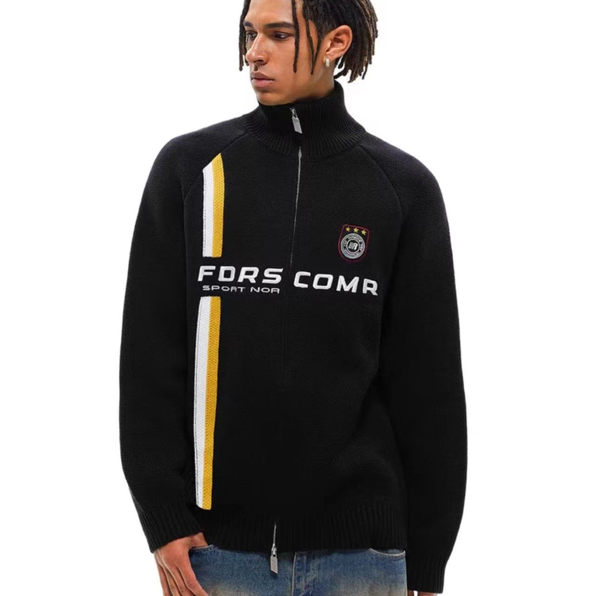 FDR Sport Contrast Cardigan Sweater