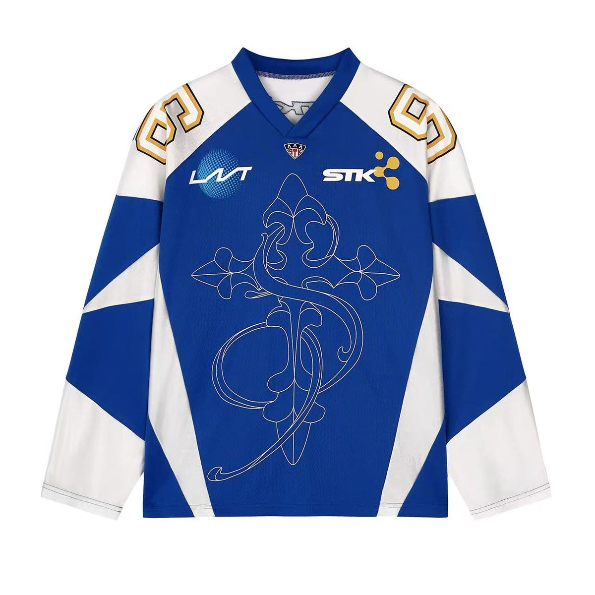 STK Color-Blocked Mesh Ice Hockey Long-Sleeve T-Shirt