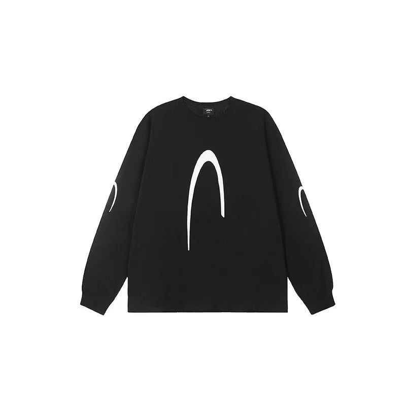 ACHOCK Round Neck High-street Long-sleeve T-shirt