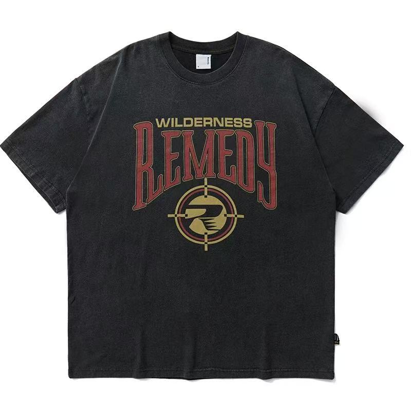 REMEDY Vintage Cowboy Logo Print Short-sleeve T-shirt
