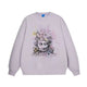 ICONSLAB "Angel's Memories" Glitter Hot Diamond Pullover Sweatshirt