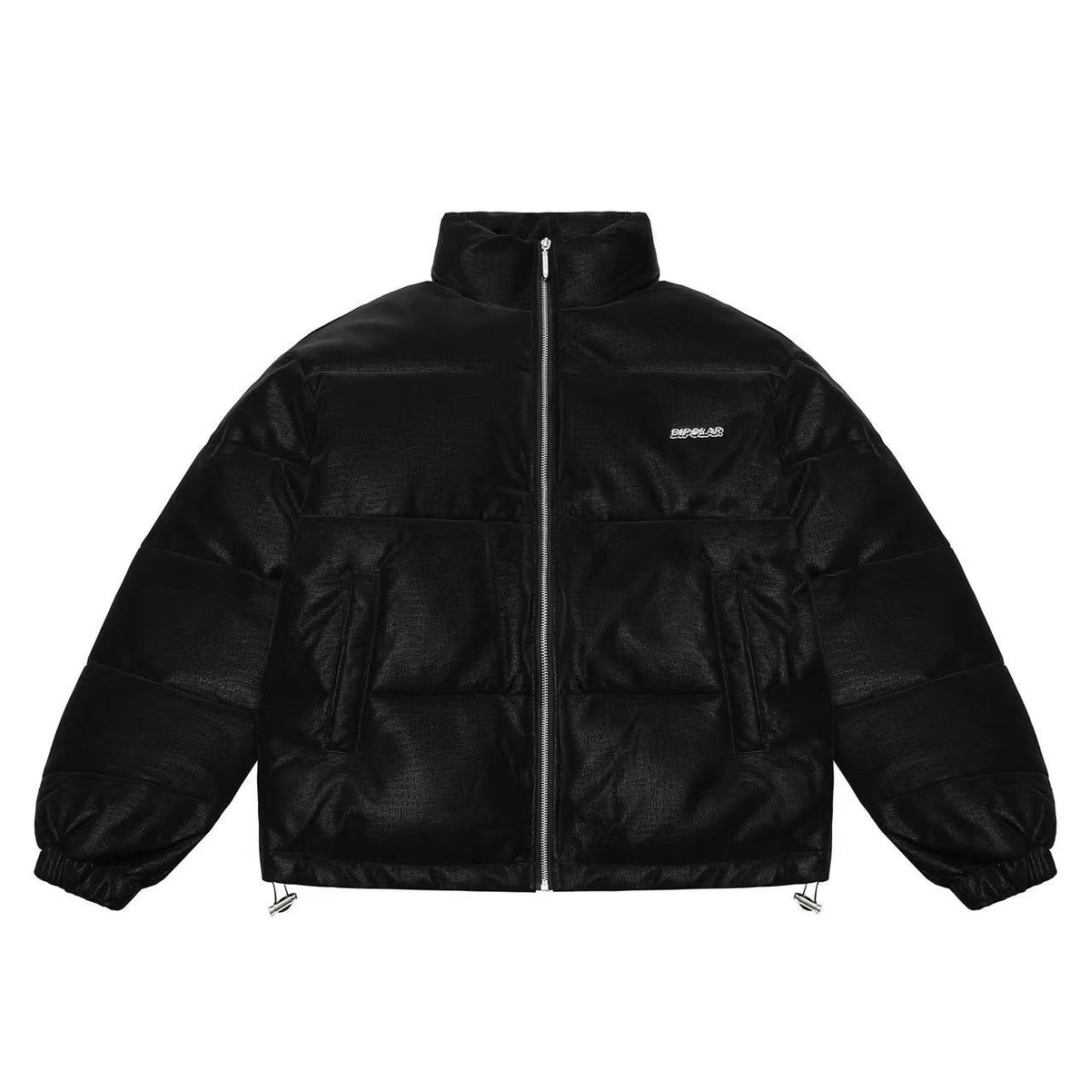 BIPOLAR Crocodile Pattern Metal Logo Cotton Jacket