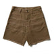 REMEDY Destroyed Fringe Paneled Denim Shorts
