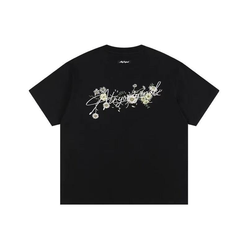 ATRY floral Embroidery T-shirt