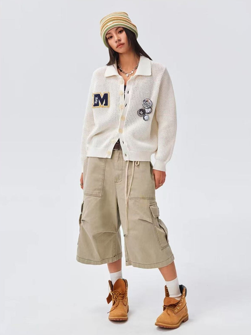 MEDM Badge Wool Cardigan