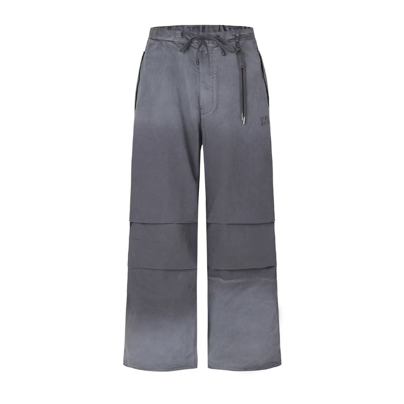BIPOLAR Washed Wide-leg Spray-painted Pants