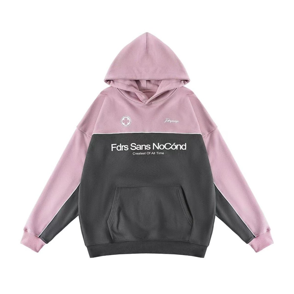FDR Contrast Color Paneled Hoodie