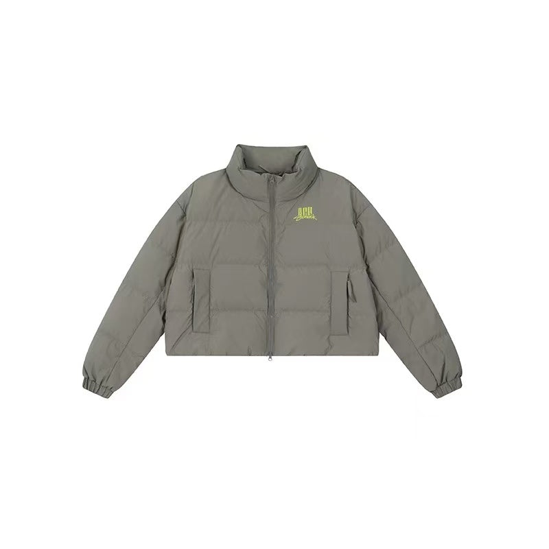 ACHOCK Logo Print White Duck Down Jacket ( For Women)