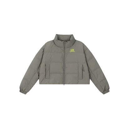 ACHOCK Logo Print White Duck Down Jacket ( For Women)