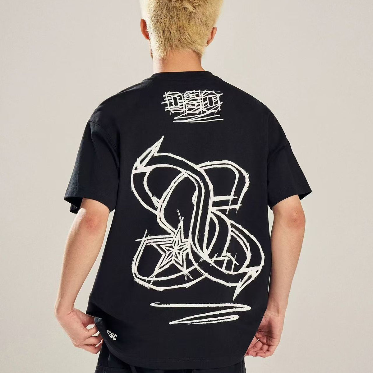 BIPOLAR Hand-painted Cosmic Weather LOGO Short-sleeved T-shirt