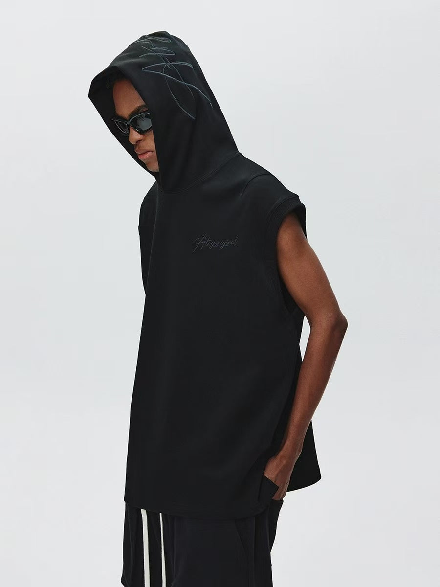 ATRY Hooded LOGO Embroidered Vest