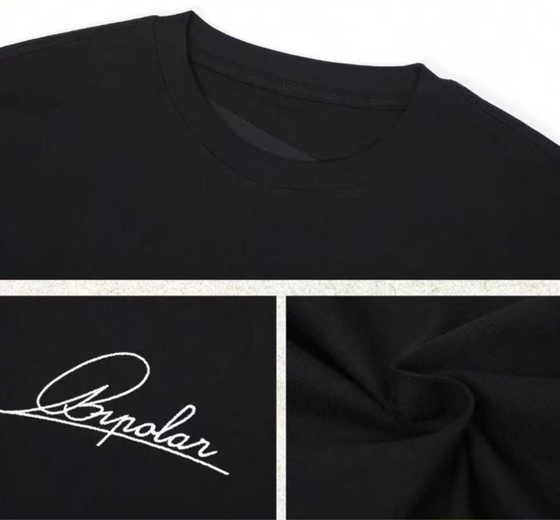 BIPOLAR Handwritten LOGO Long-sleeved T-shirt