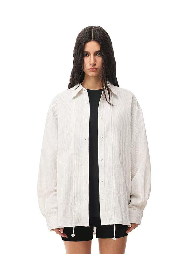 FDR Adjustable Shirring Long-sleeve Shirt