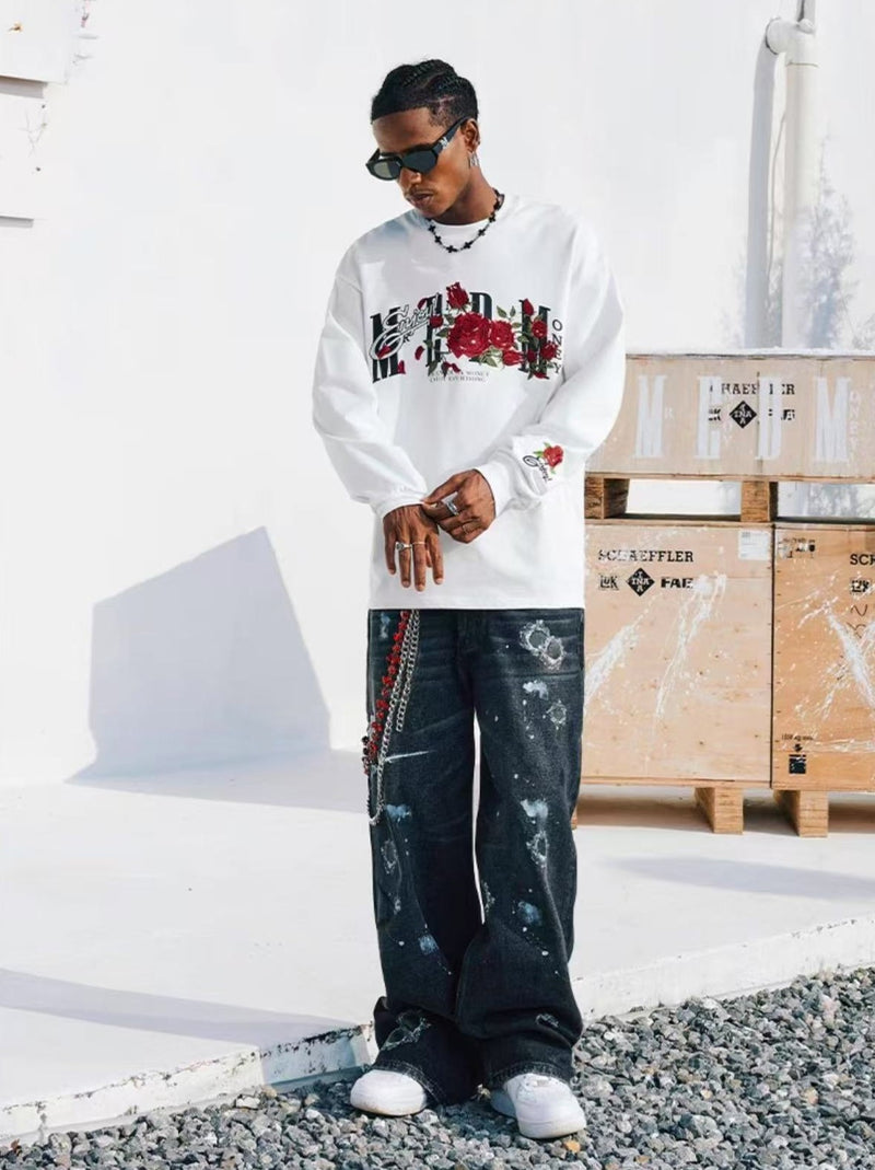 MEDM Floral Series Long-sleeved T-shirt