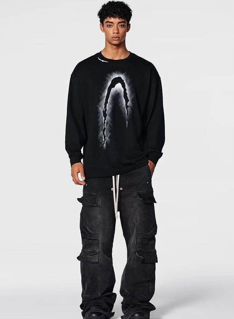 ACHOCK Phantom High Street Logo Printed Long-sleeve T-shirt