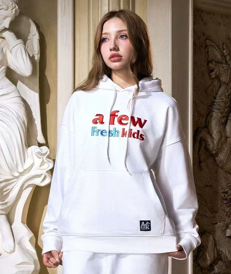 AFGKxMJFRESH Basic Embroidered Hoodie