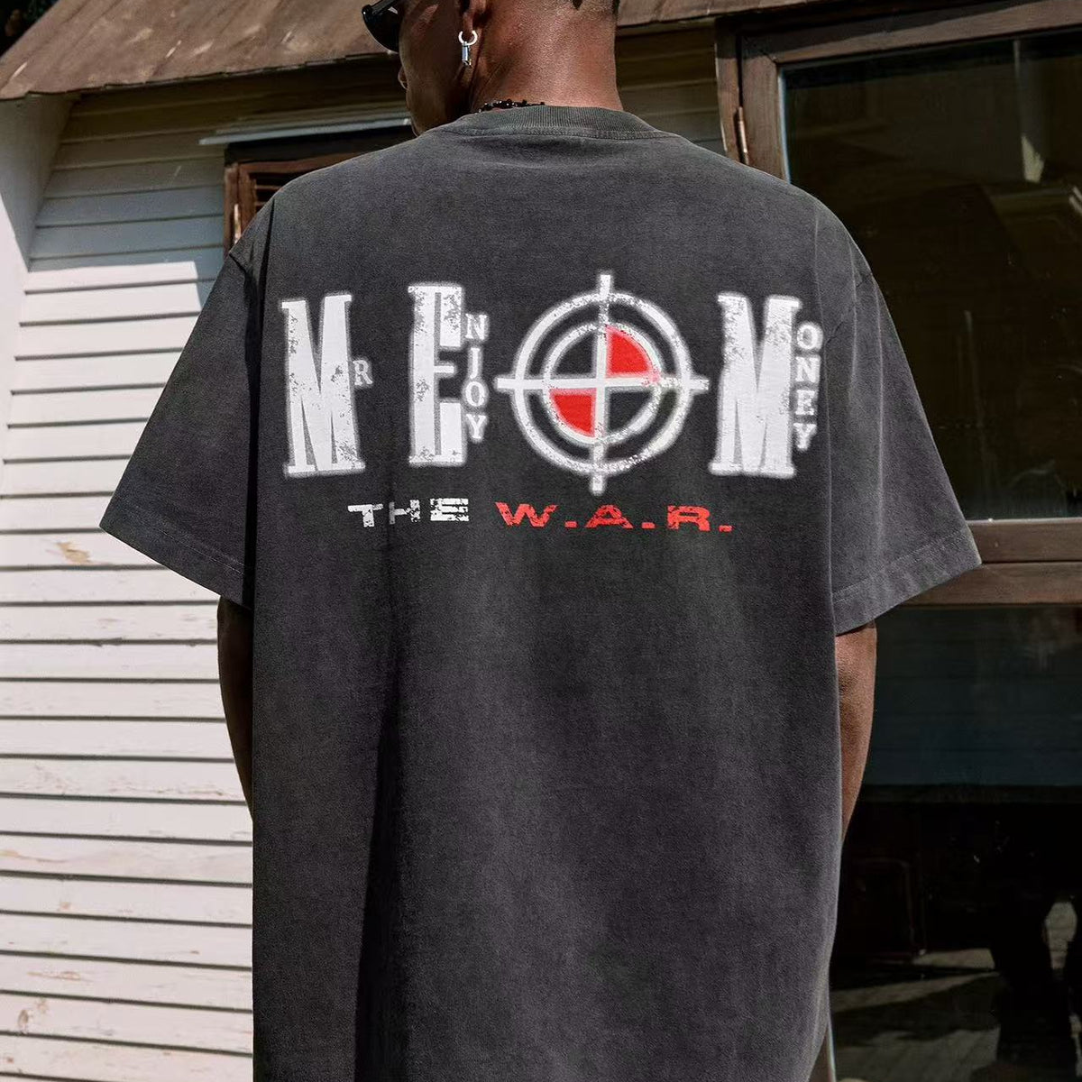MEDM Washed Thermoset Oil Short-sleeved T-shirt