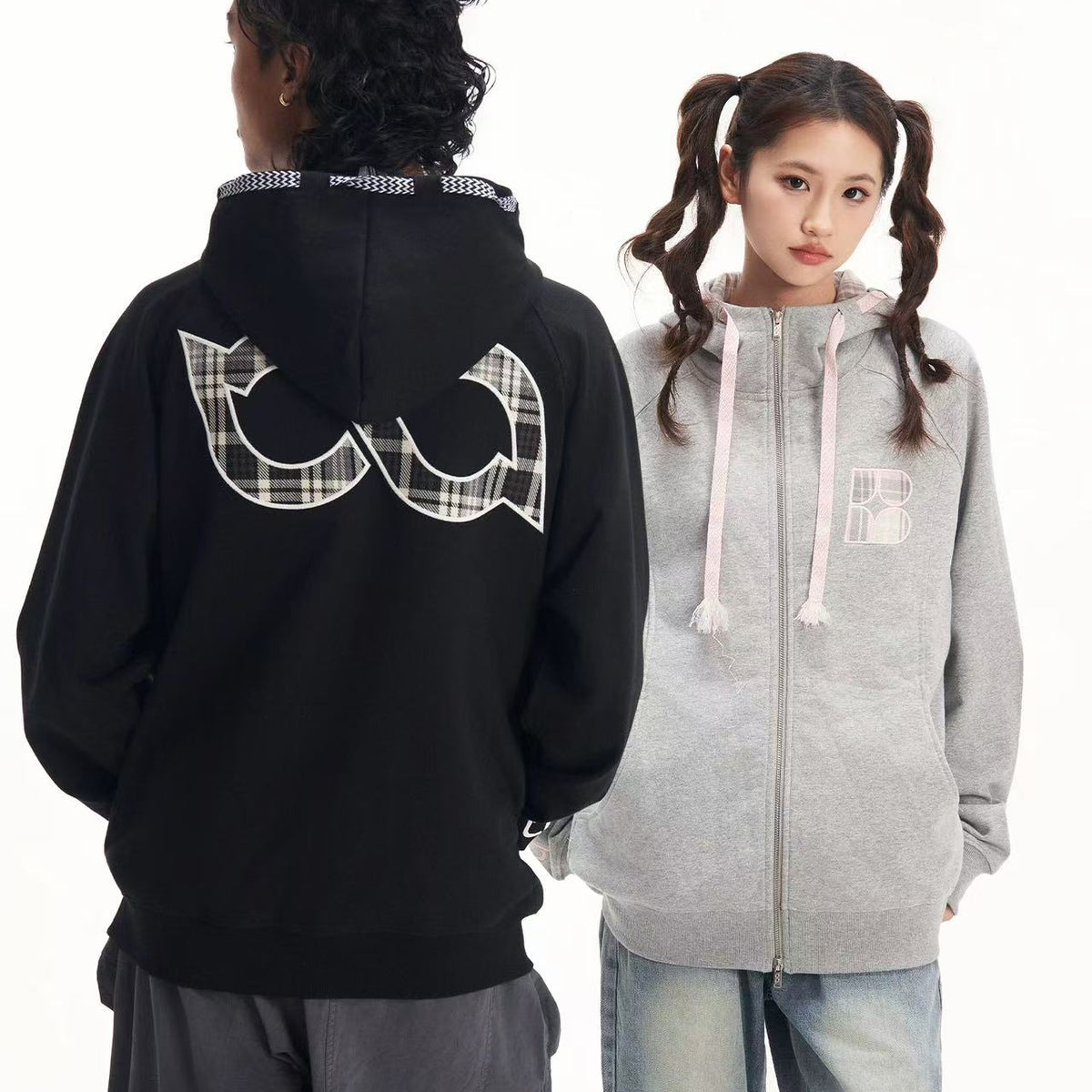 BIPOLAR Ethnic Style Sub-zip Sweatshirt