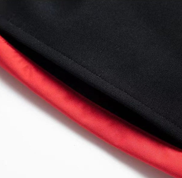 AFGK Loose and Versatile Color Block Casual Trousers