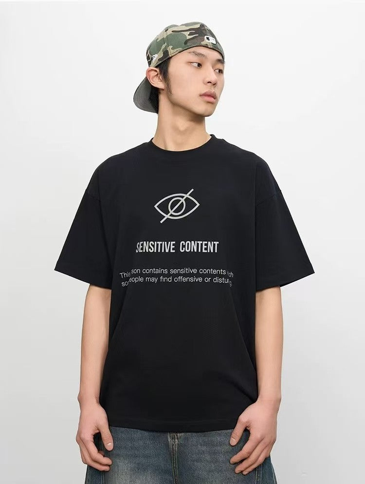 AFGK Laser 3M Reflective Printed Short-sleeved T-shirt