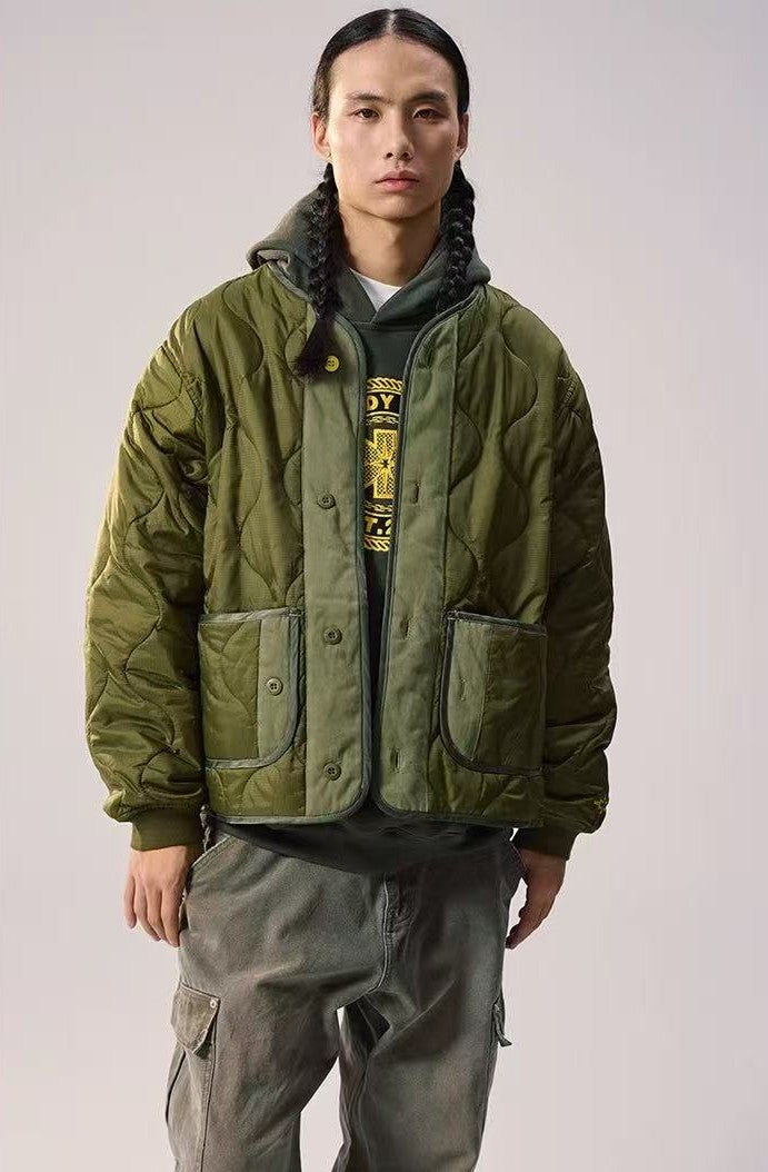 REMEDY Embroidered Cotton Padded Jacket