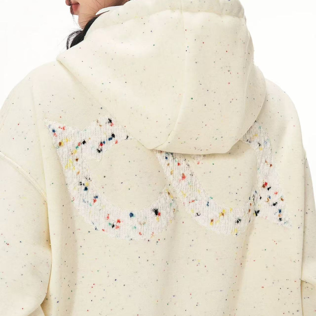 BIPOLAR Patch Colored Dot Hoodie