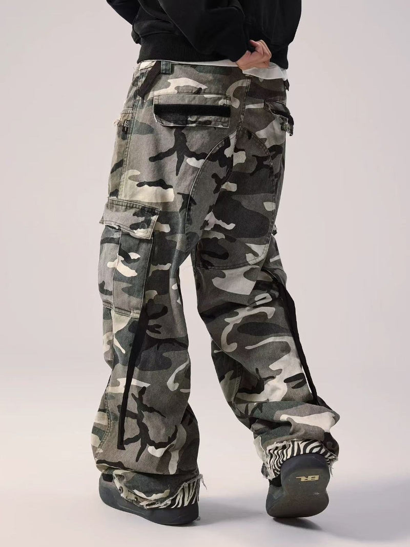 REMEDY Retro Patchwork Camouflage Pants