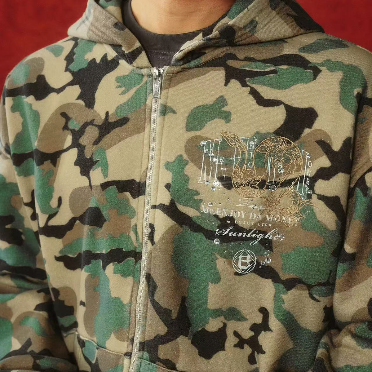 MEDM " Year of the Snake" Cardigan Hooded Sweatshirt