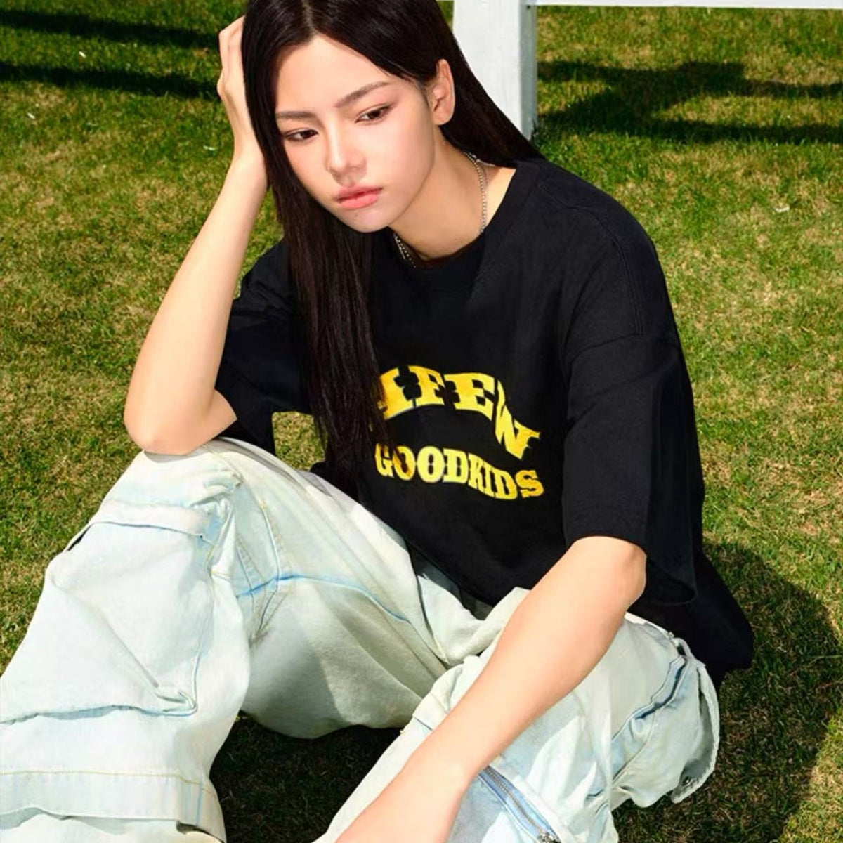 AFGK Flocked Short-sleeve T-shirt