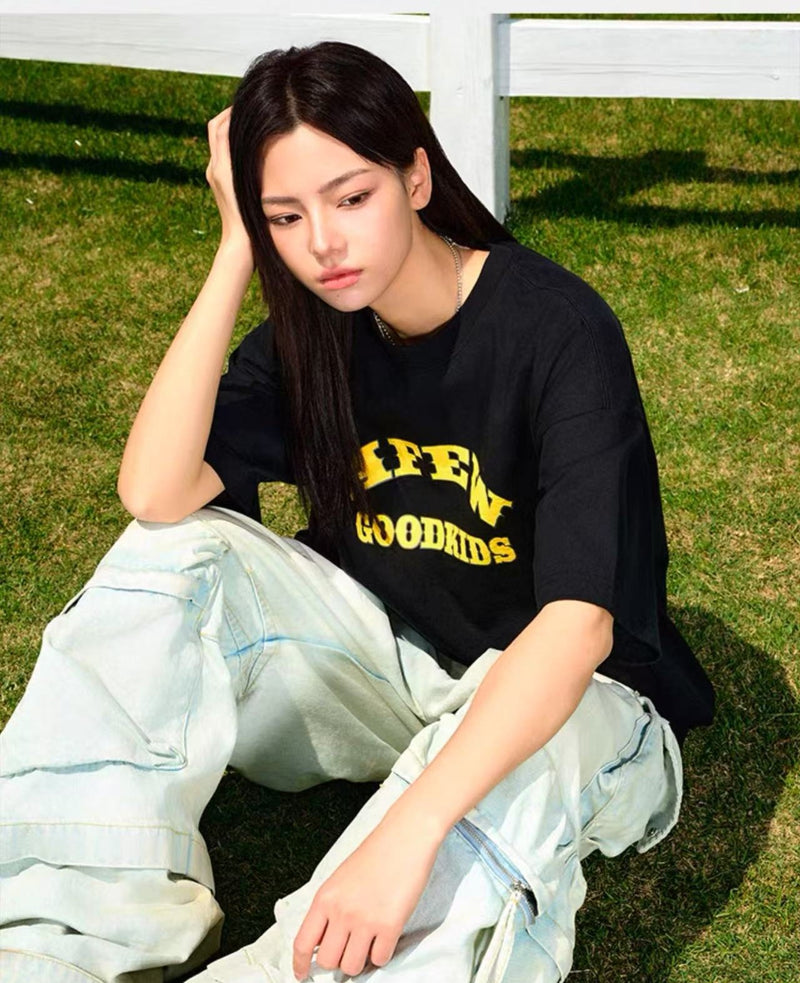 AFGK Flocked Short-sleeve T-shirt