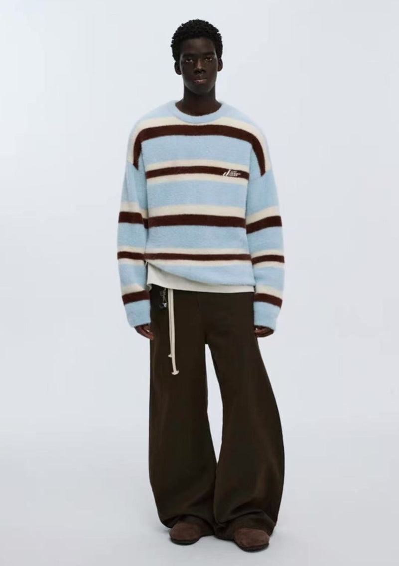ATRY Striped Patchwork Sweater