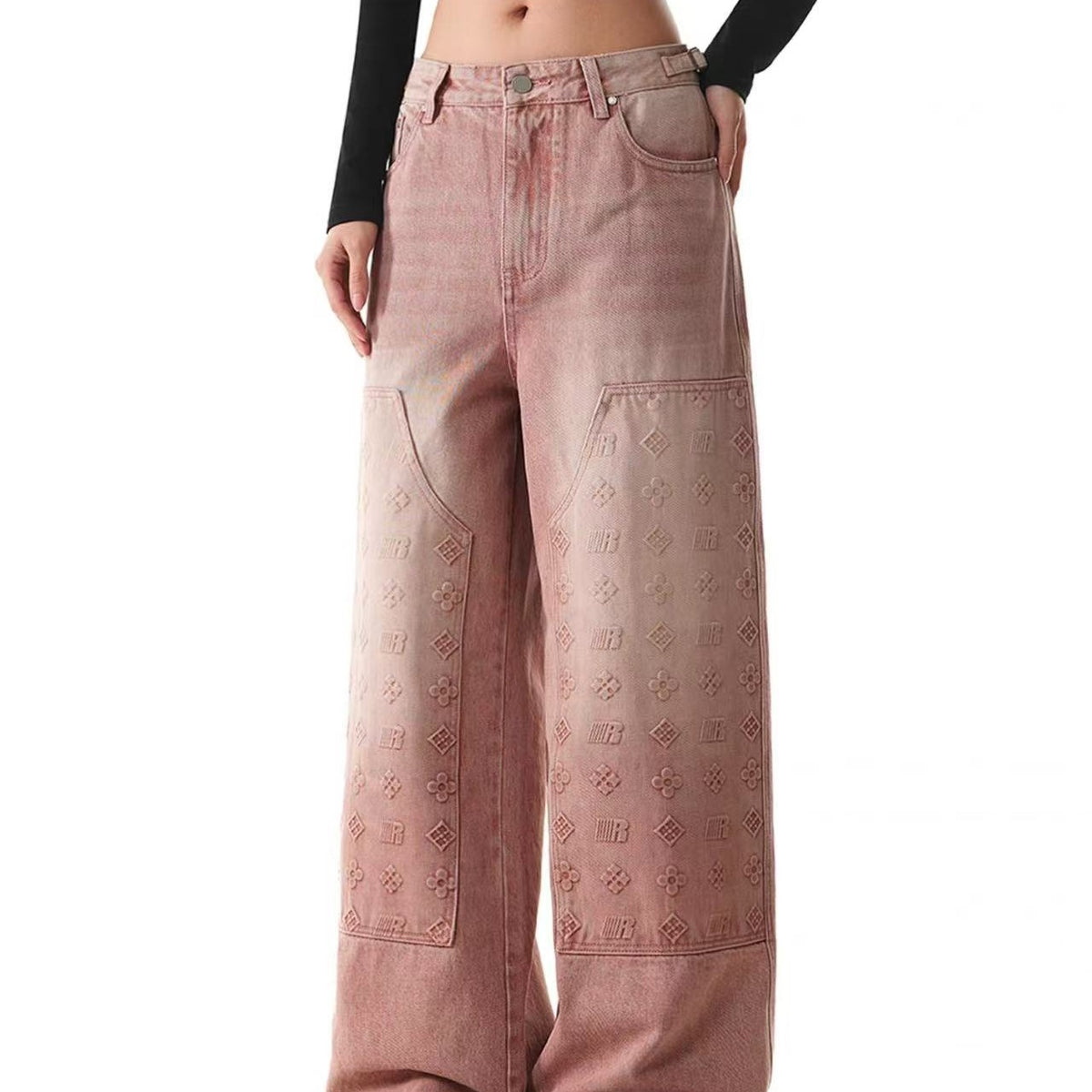 FDR Embossed Jeans For Men and Women