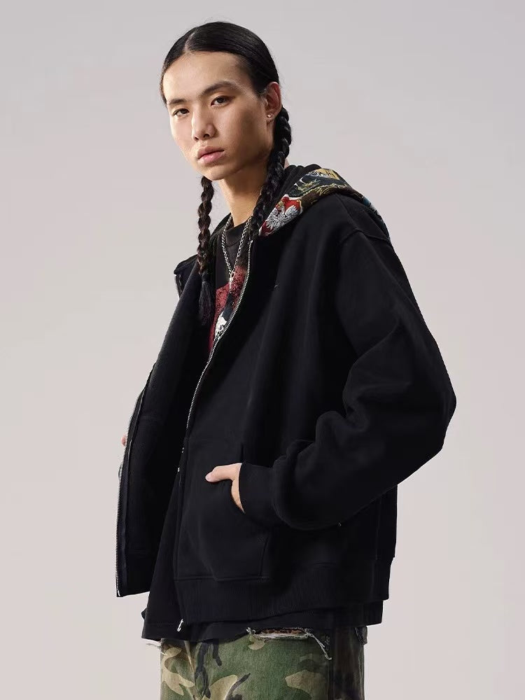 REMEDY Logo Print Hooded Sweatshirt