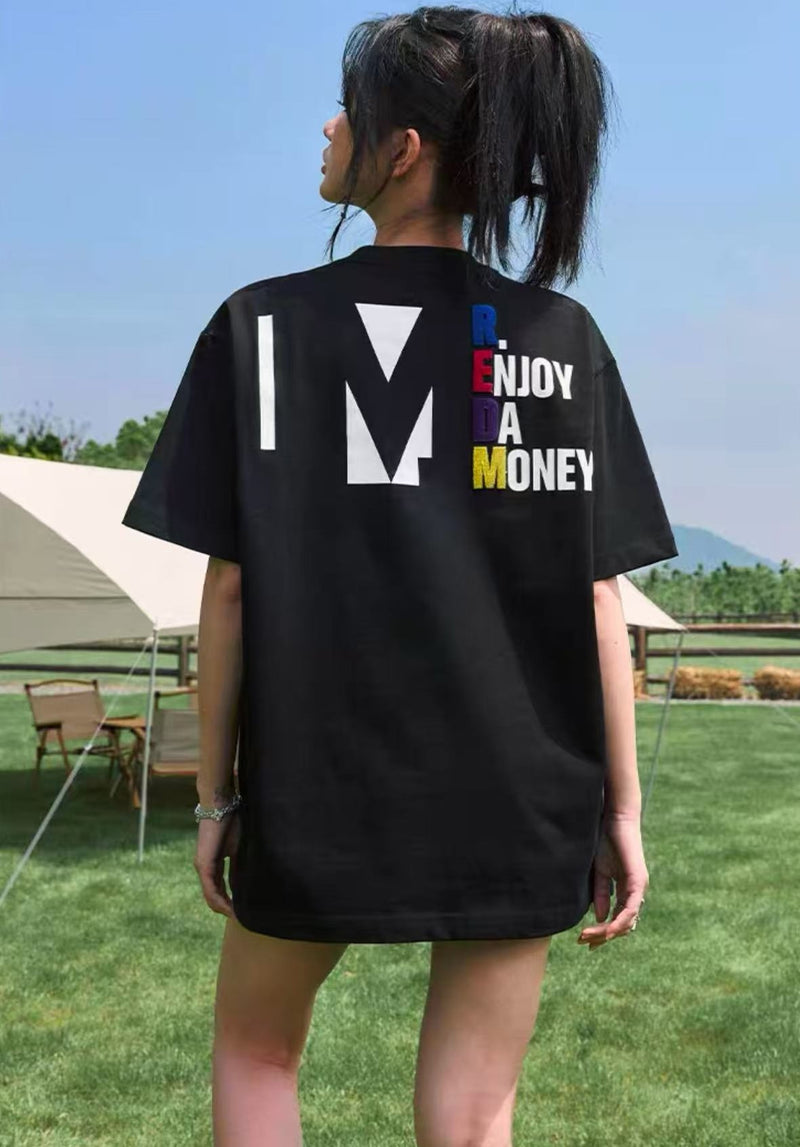 MEDM Silhouette Embroidered Short Sleeve T-Shirt