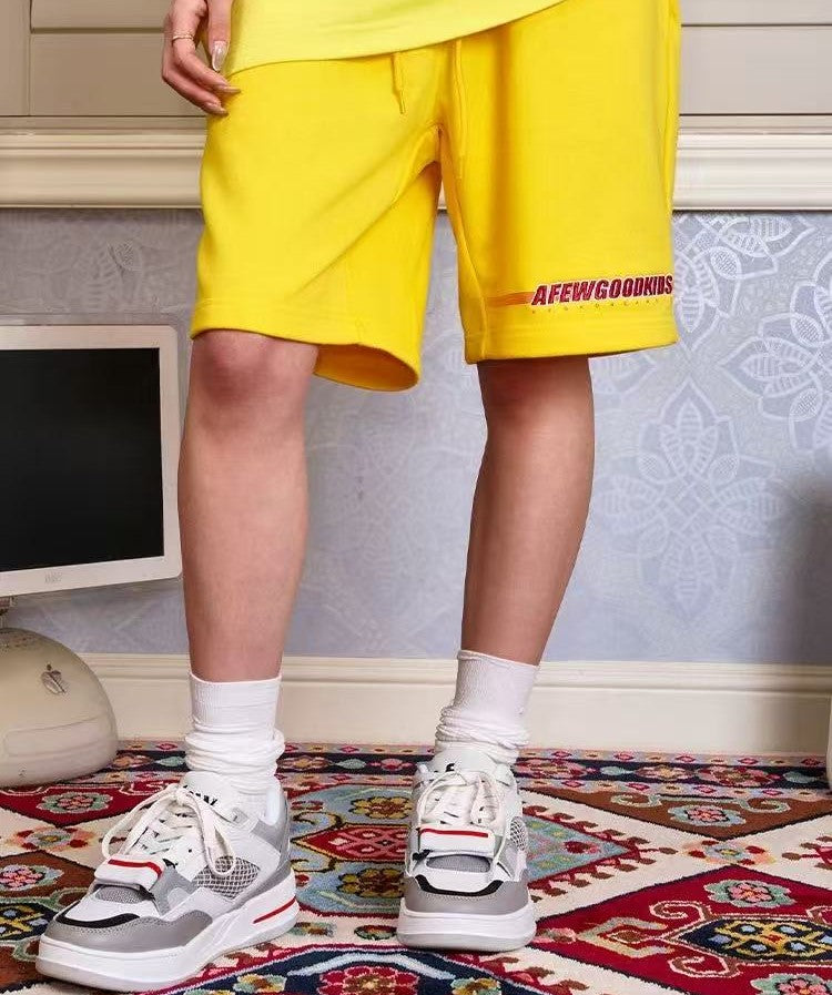 AFGK Embroidered Gradient Casual Sports Shorts