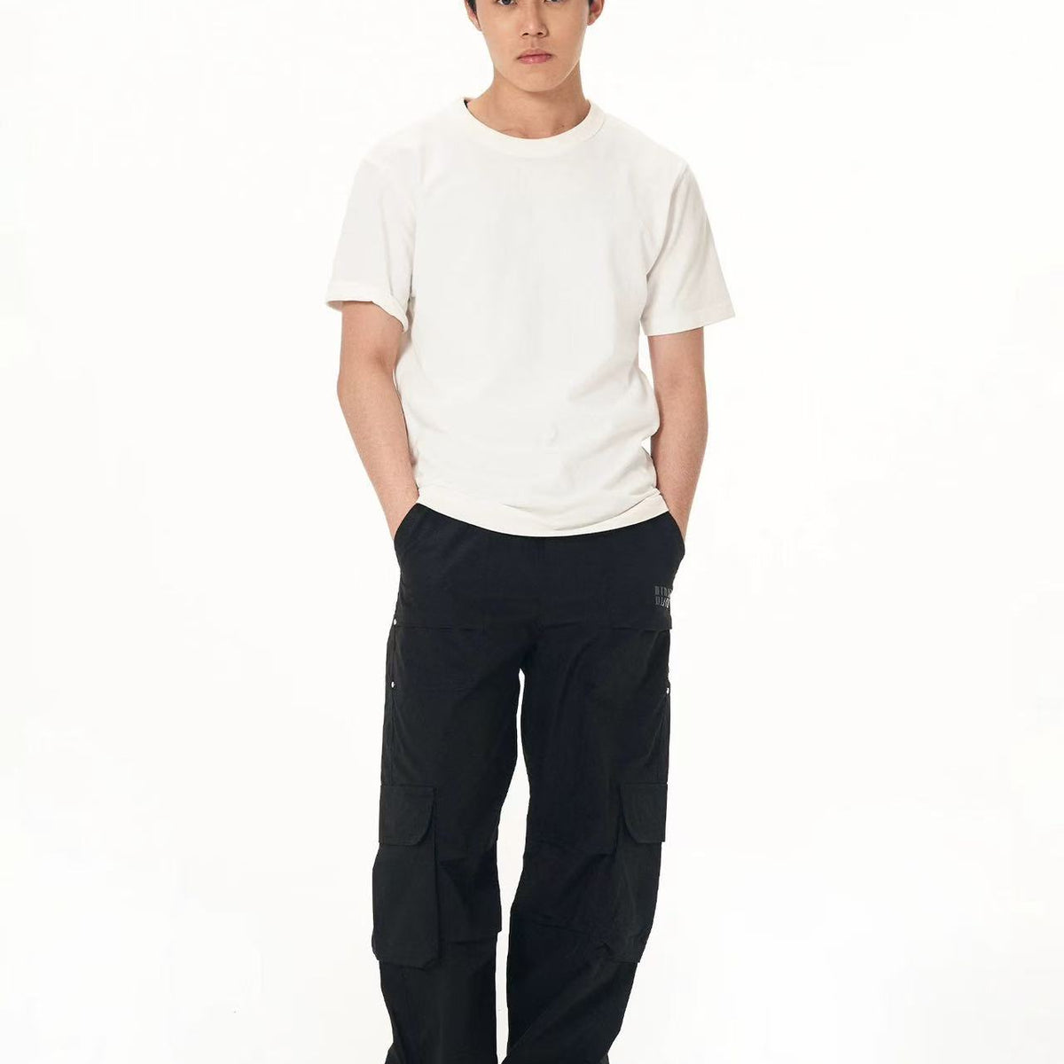 BIPOLAR Pleated Paratrooper Cargo Pants