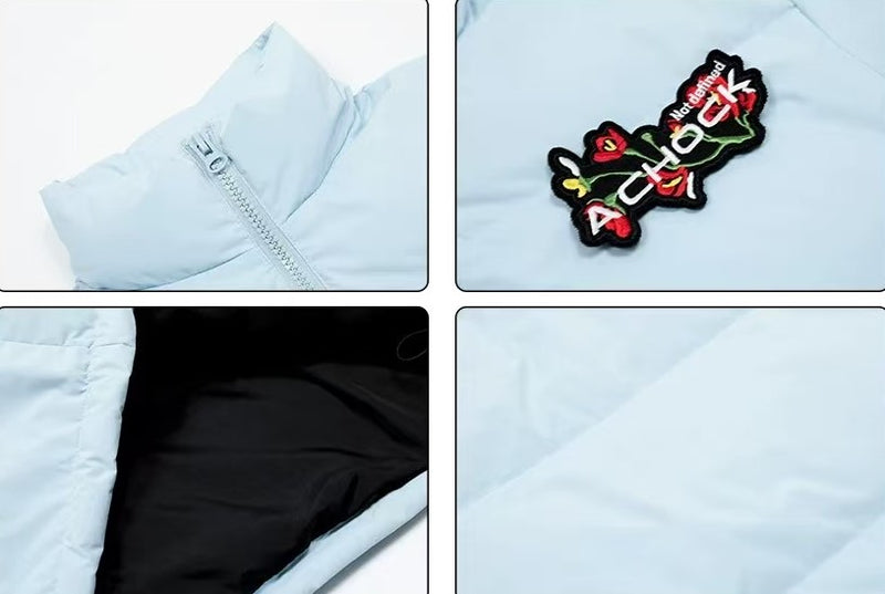 ACHOCK Logo Design Velcro Down Jacket