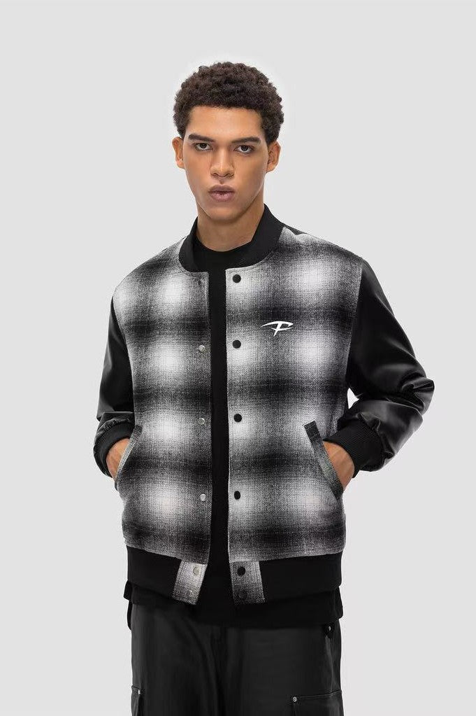 FDR Plaid Baseball Jacket