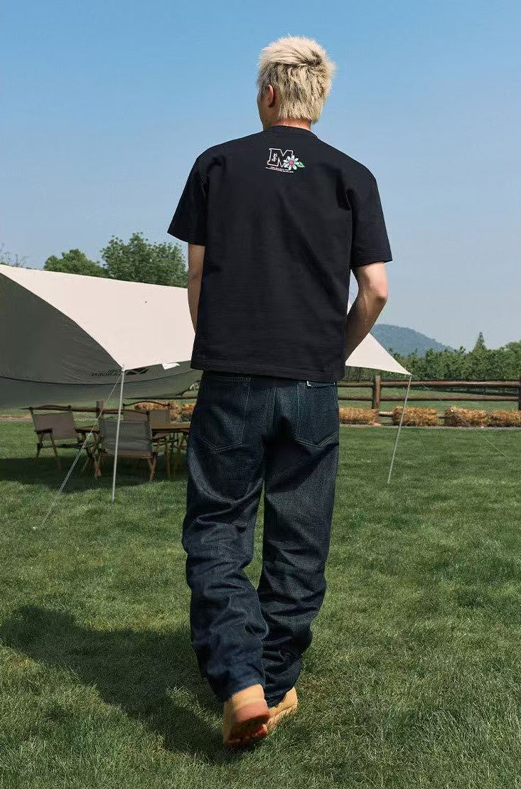 MEDM Hydrangea Design Short-sleeved T-shirt