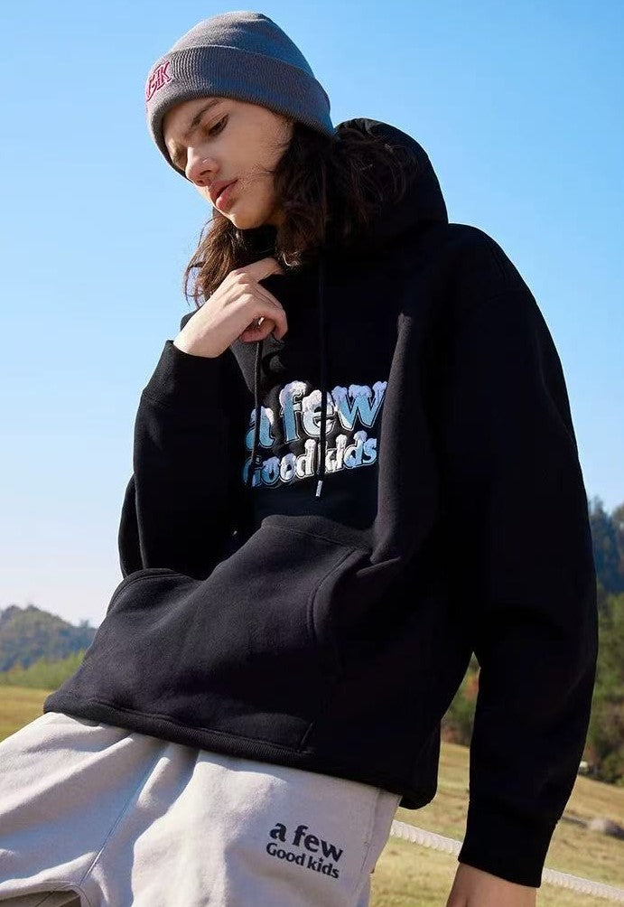 AFGK Snow Series Embroidered Hoodie