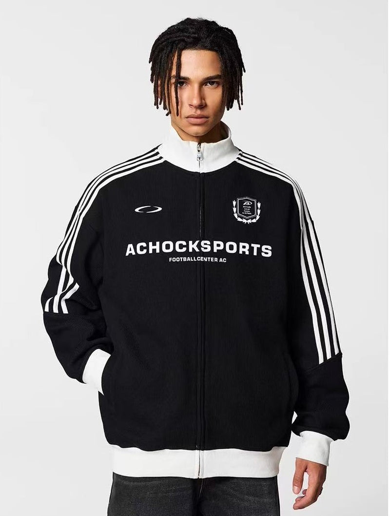 ACHOCK Color Matching Zipper Jackets