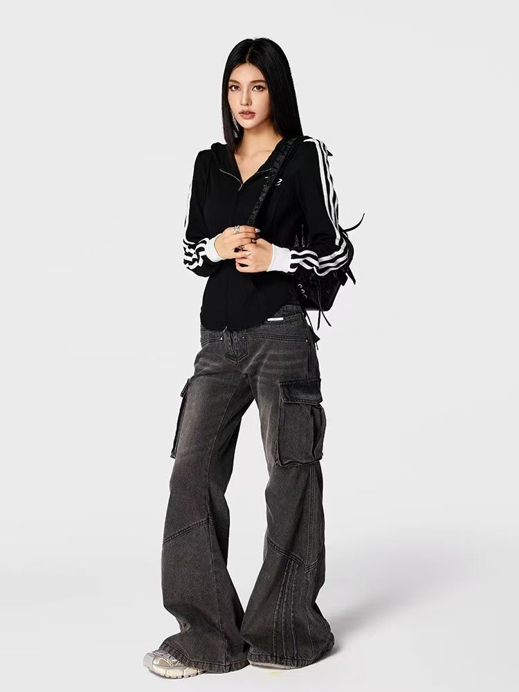 ACHOCK Slim Knitted Zipper Hoddie (FOR WOMEN)