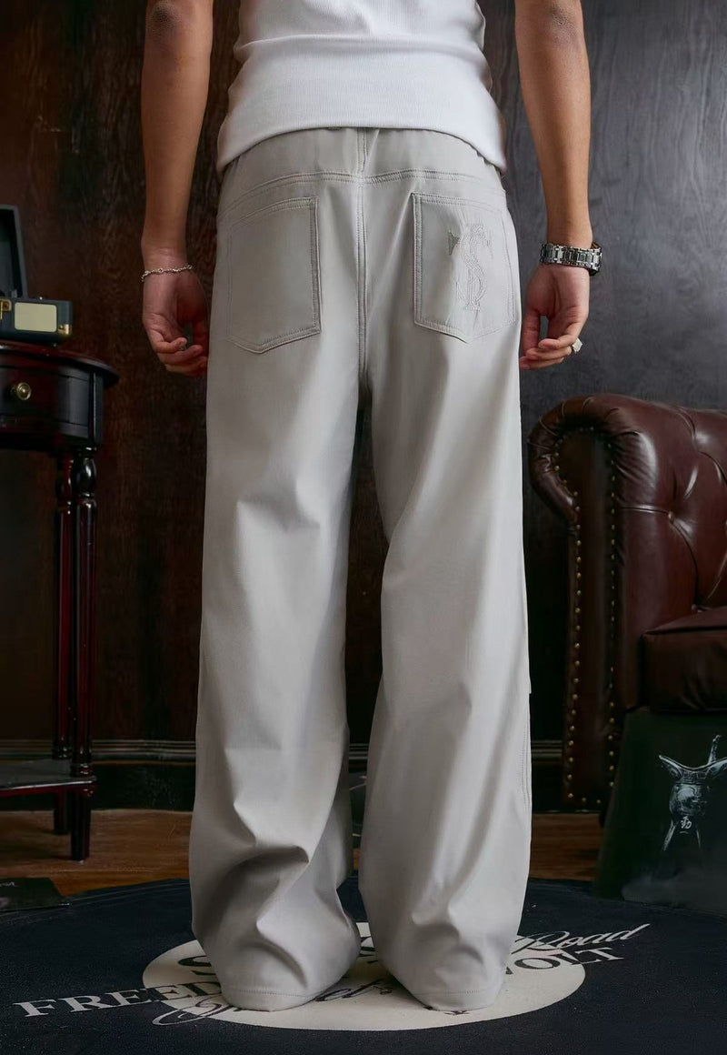 STK Vintage Double-Fold Woven Trousers