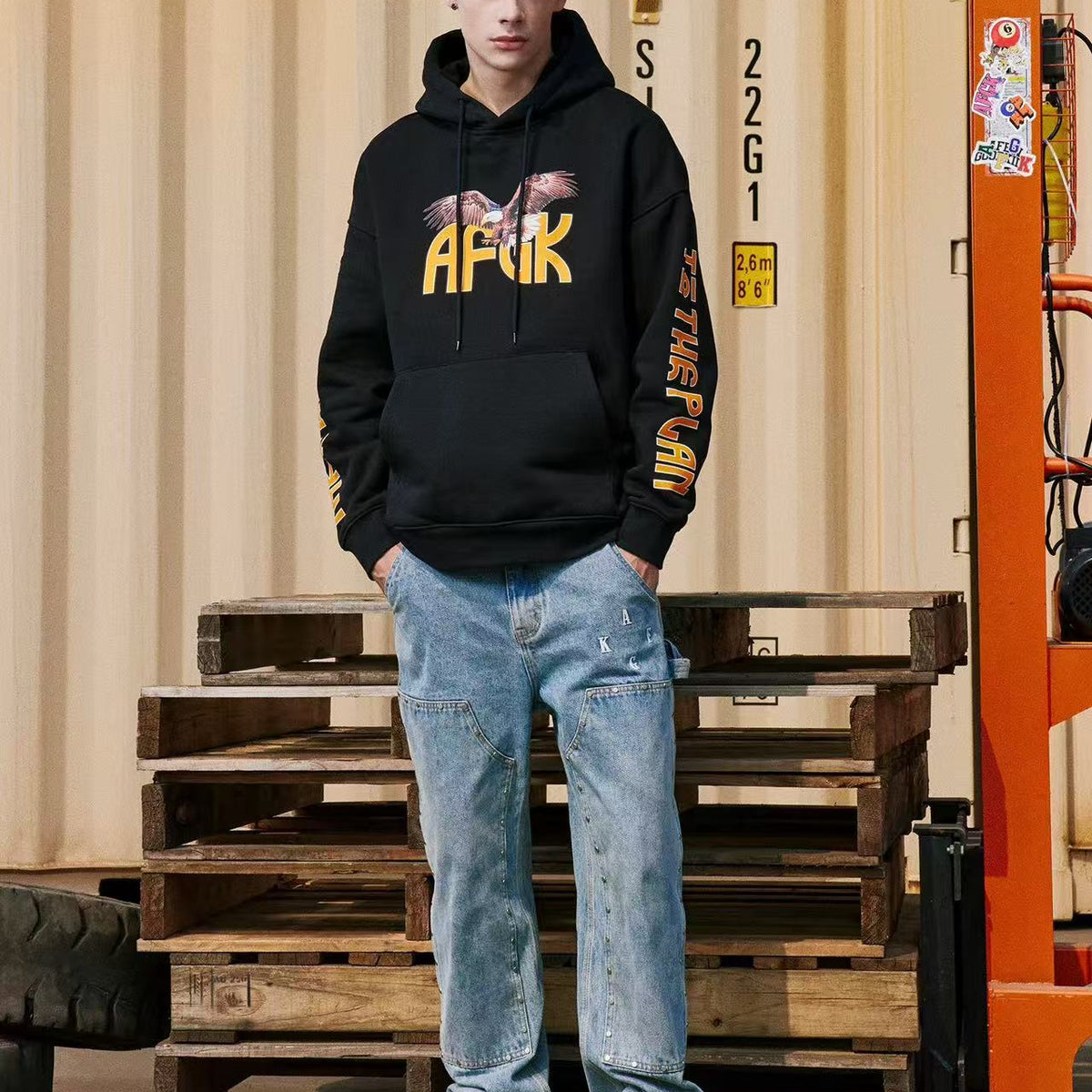 AFGK Eagle Printed Hoodie