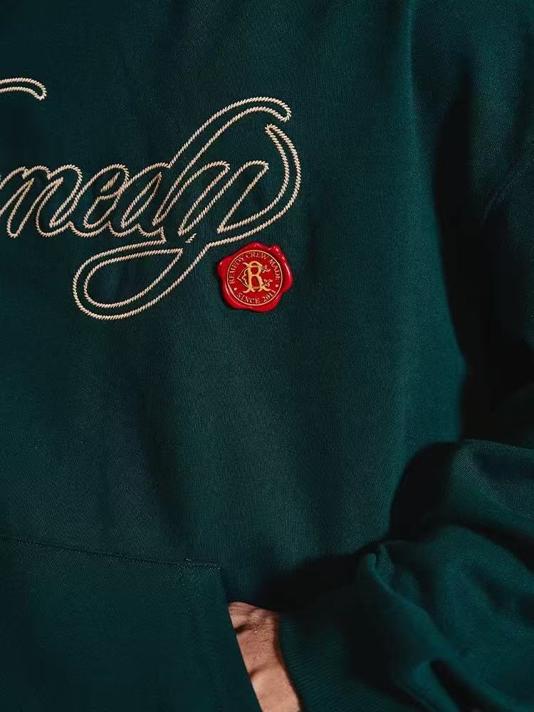 REMEDY Metal Postmark Logo Embroidery Hoodie
